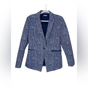 J. McLaughlin Mulberry Jacket Blazer in Catalina Cloth size 10